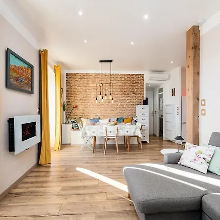 公寓 Concordia - Agreable Deux Pieces - Garavan - Vue 芒通